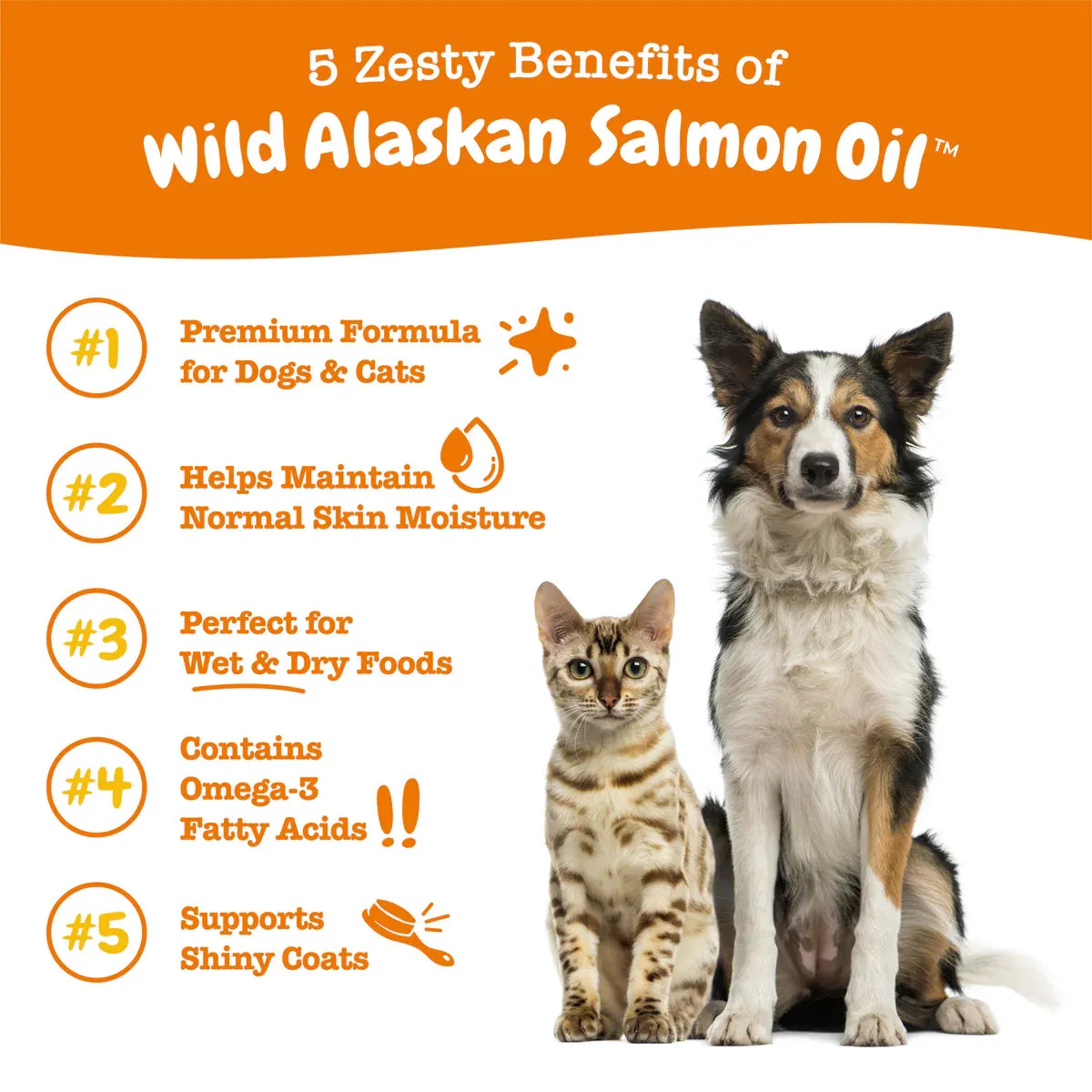 10% OFF: Zesty Paws Wild Alaskan Salmon Oil Formula For Dogs & Cats