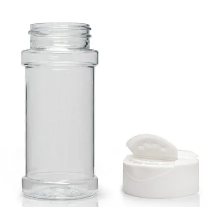 100ml Spice Shaker PET Plastic Bottle with Flip Cap