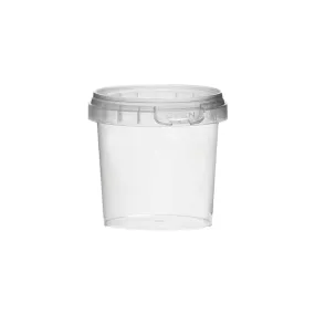 125ml PET Plastic Tub Tamper Proof with Clear Lid 10pack