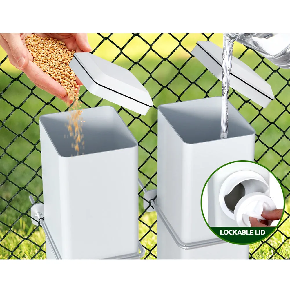 4L Automatic Chicken Feeder Water Dispenser Kit, Giantz