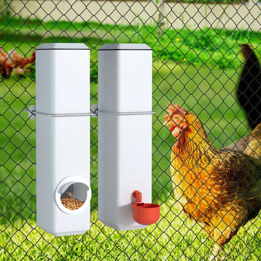 4L Automatic Chicken Feeder Water Dispenser Kit, Giantz