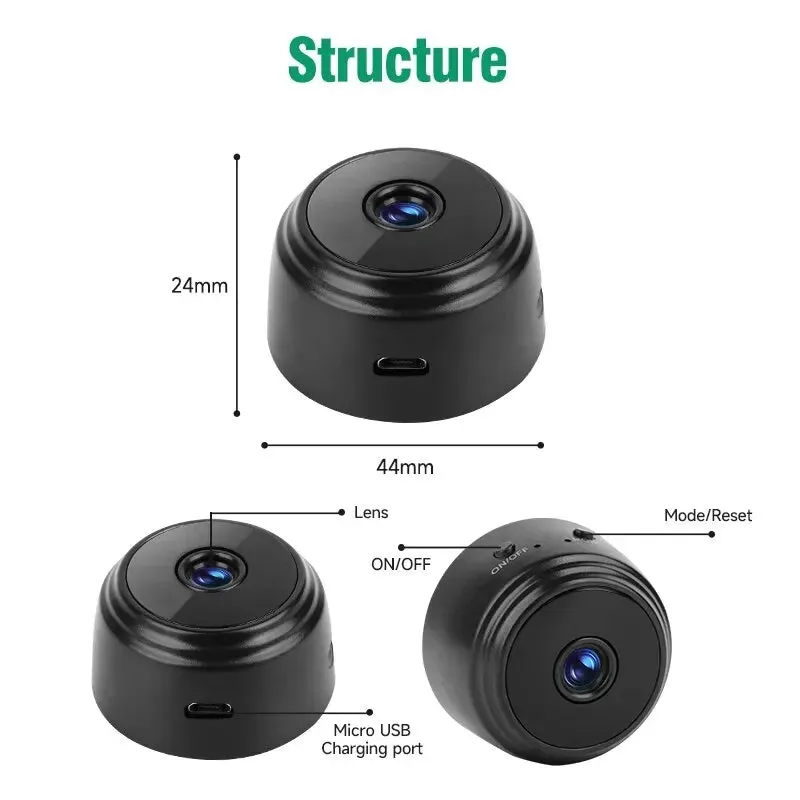 A9 WiFi Mini Camera Recorder Security Monitoring Wireless Video Mini Camera Recorder Voice Camera