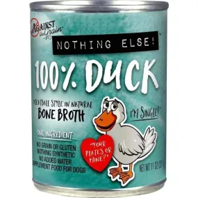 Against the Grain Nothing Else One Ingredient Duck Dog Food 11-oz, case of 12