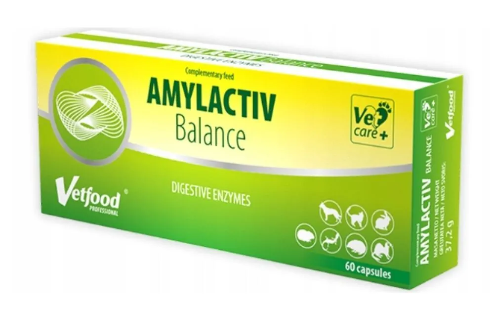 Amylactiv Balance Digestive Disorders Preparation for Animals 60 Capsules