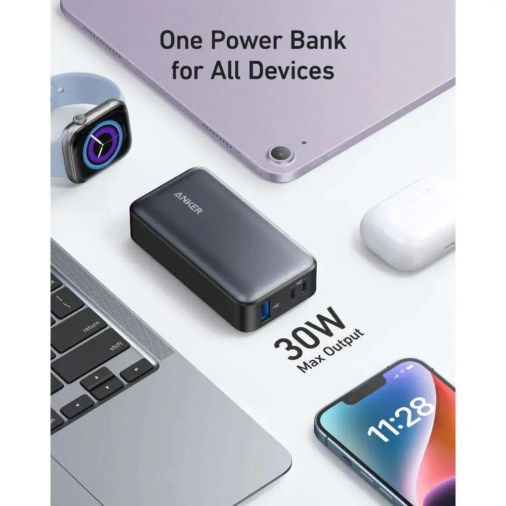 Anker Power Bank 533 PowerCore 30W PD 10000mAh Portable Charger A1256