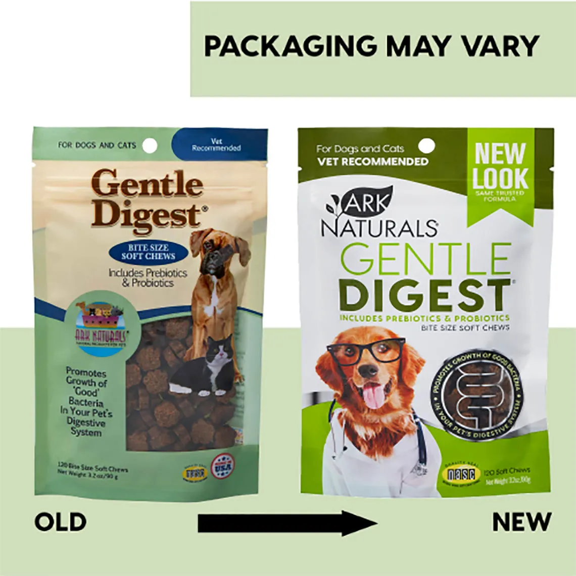 Ark Naturals Gentle Digest Supplements for Dogs & Cats