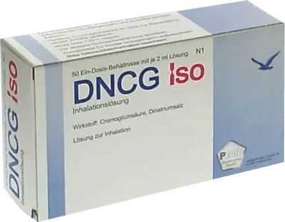 Asthma symptoms, Asthmatic symptoms, DNCG ISO solution for a nebulizer