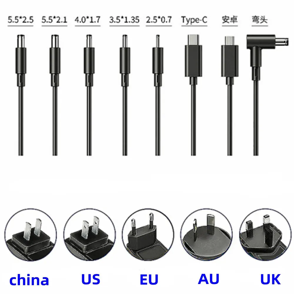 AU Plug ACDC Adapte 12V 1A 1.5A 2A 2.5A 3A 3.33A 3.5a 4A 4.5A 5A 6A 7A 8A 9A 10A 12.5A Switch Power Supply Adapter Source Converter Main