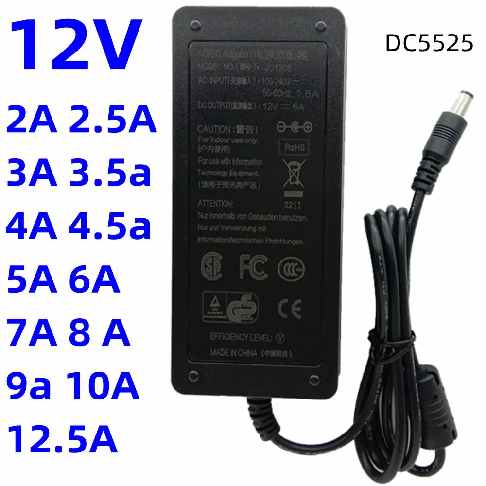 AU Plug DC Power Supply 12V 6A AC Adapter 18v 3a 24v 3.5A 2a 2.5A 15V 28V 30 32V 42V 48 36v 4a 4.5A 12v 5a 6a 7a 8A 9a 10A 12.5A Adaptor