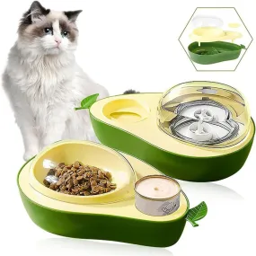 Automatic Drinking Water Bottle Pet Feeder Avocado Shape Kitten Slow Food Feeding Bowl Small / Automatic Drinking Water Bottle Pet Feeder Avocado Shape Kitten Slow Food Feeding Bowl Small Pets Feeder