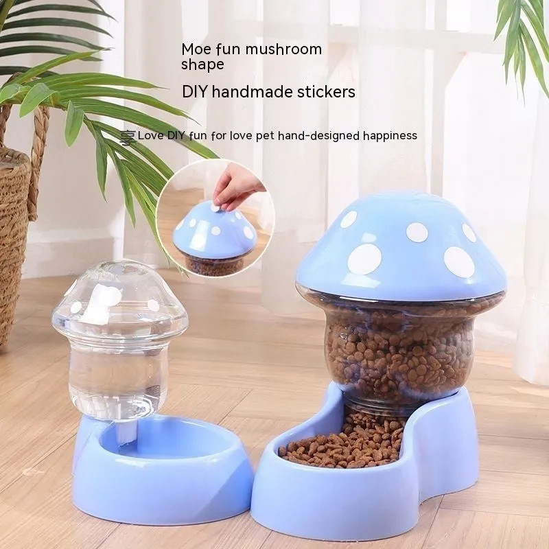 Automatic Pet Feeder Cat Rice Bowl  / Comedero automático para mascotas, cuenco de arroz para gatos