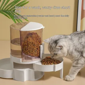 Automatic Water Change Pet Feeder / Comedero automático para mascotas con cambio de agua