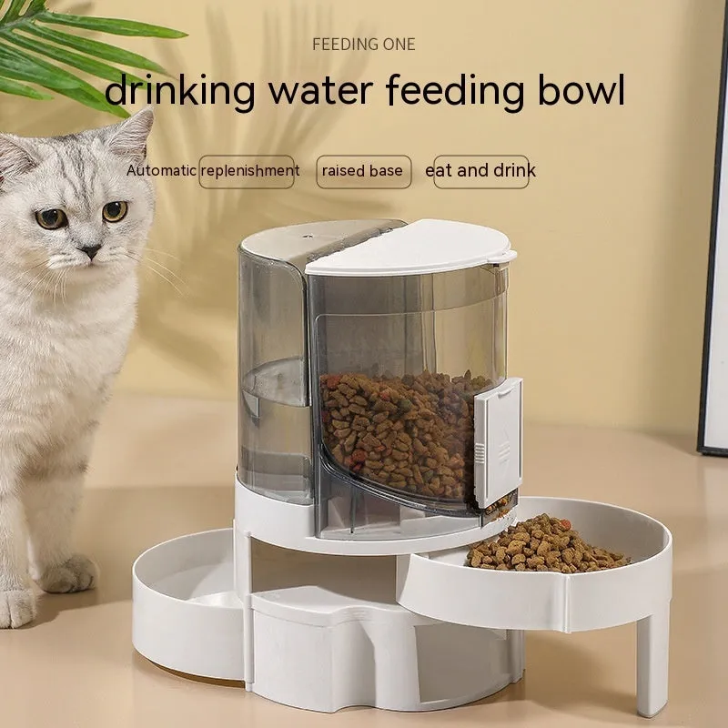 Automatic Water Change Pet Feeder / Comedero automático para mascotas con cambio de agua