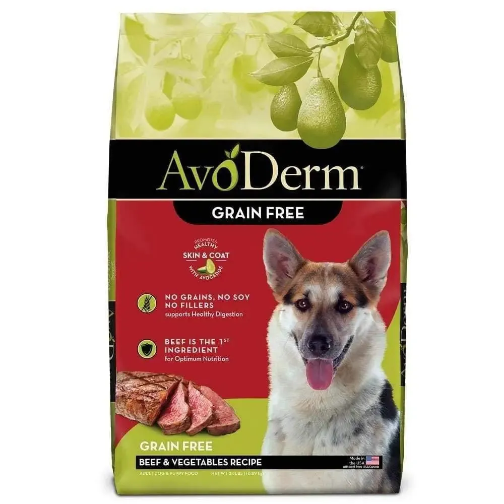 AvoDerm Grain Free Beef and Vegetables Dry Dog Food