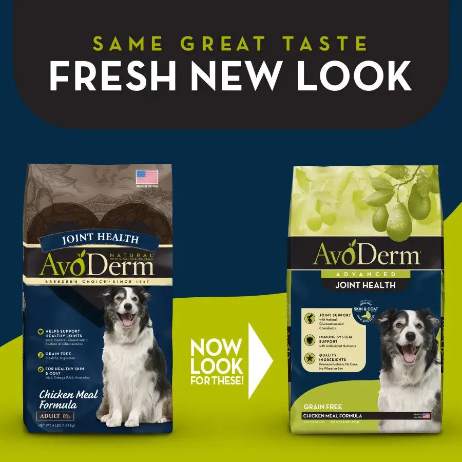 AvoDerm Joint Health Grain Free Chicken Meal Formula Dry Dog Food