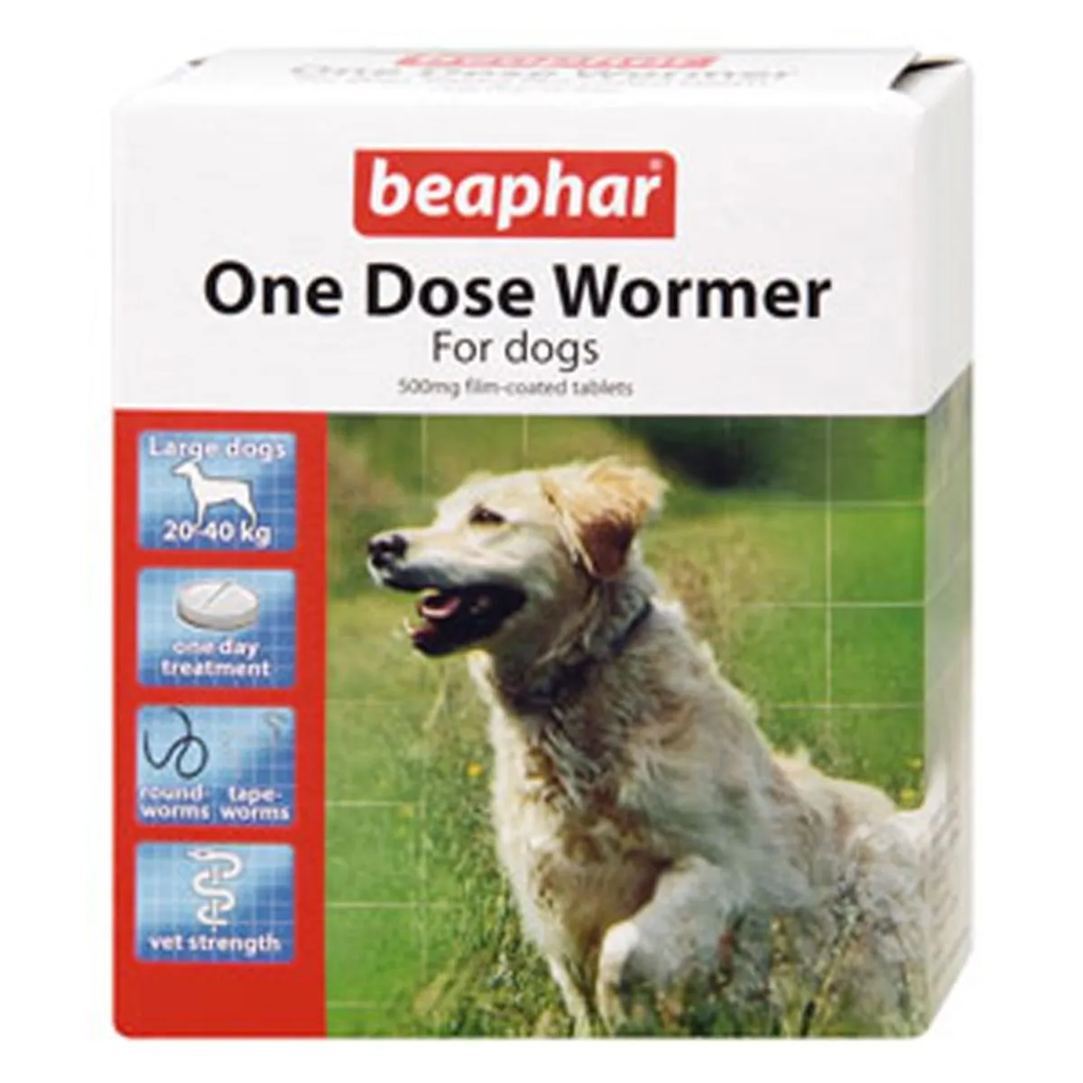 Beaphar | Dog Worm Control | One Dose Wormer Tablet