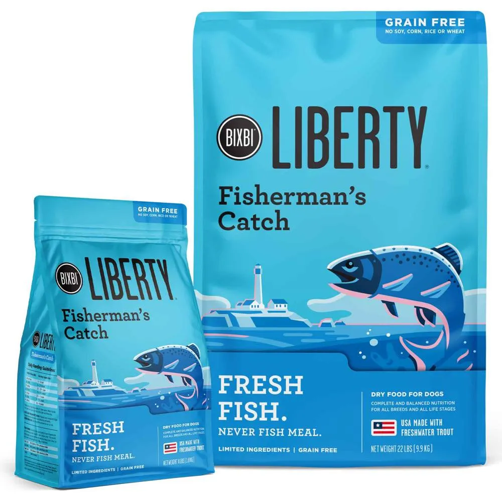 Bixbi Liberty Fisherman's Catch Trout Fish Limited Ingredient Grain-Free Dry Dog Food