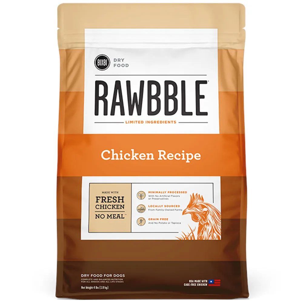 Bixbi Rawbble Chicken Limited Ingredient Grain Free Dry Dog Food