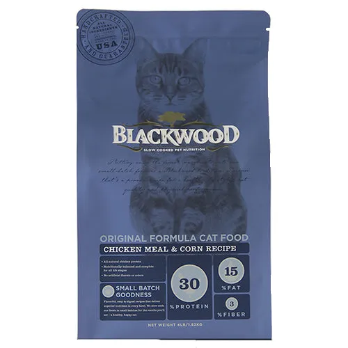 Blackwood Original Formula Chicken Meal & Corn Dry Cat Food 4lb