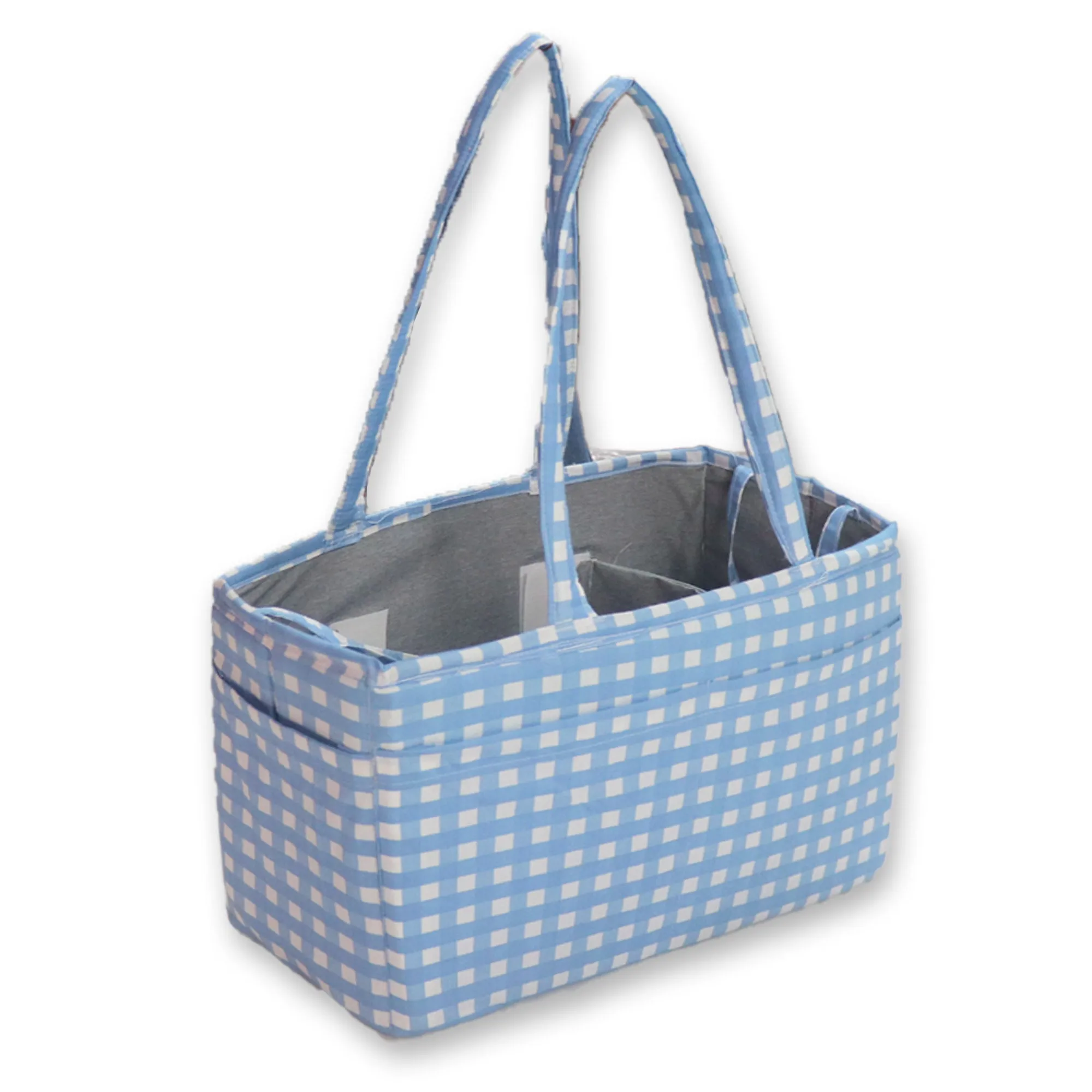 Blue Checks Storage Bag