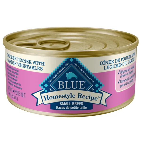 BLUE Homestyle Recipe Adult Small Breed Chicken Canned Dog Food