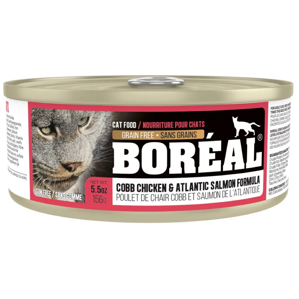 Boreal Cobb Chicken & Atlantic Salmon Grain Free Canned Cat Food 156g