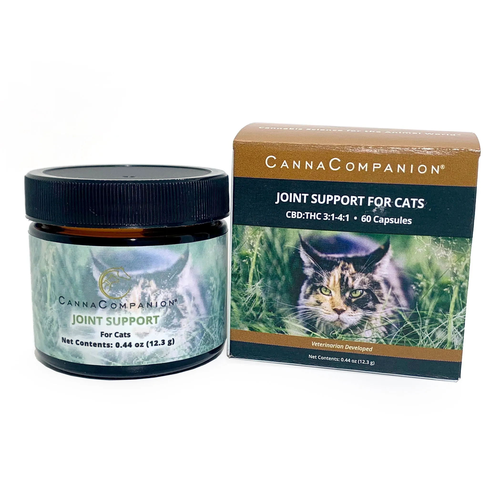 Canna Companion™ Hemp Supplement for Cats - Regular Strength with additional CBDs to support Joint Health