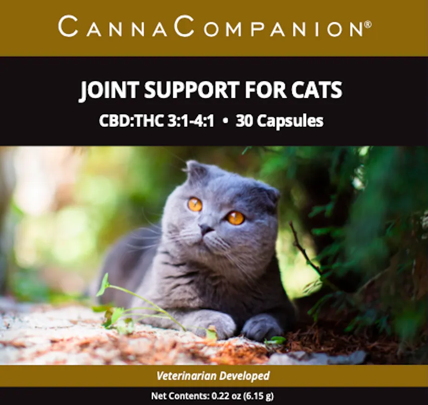 Canna Companion™ Hemp Supplement for Cats - Regular Strength with additional CBDs to support Joint Health