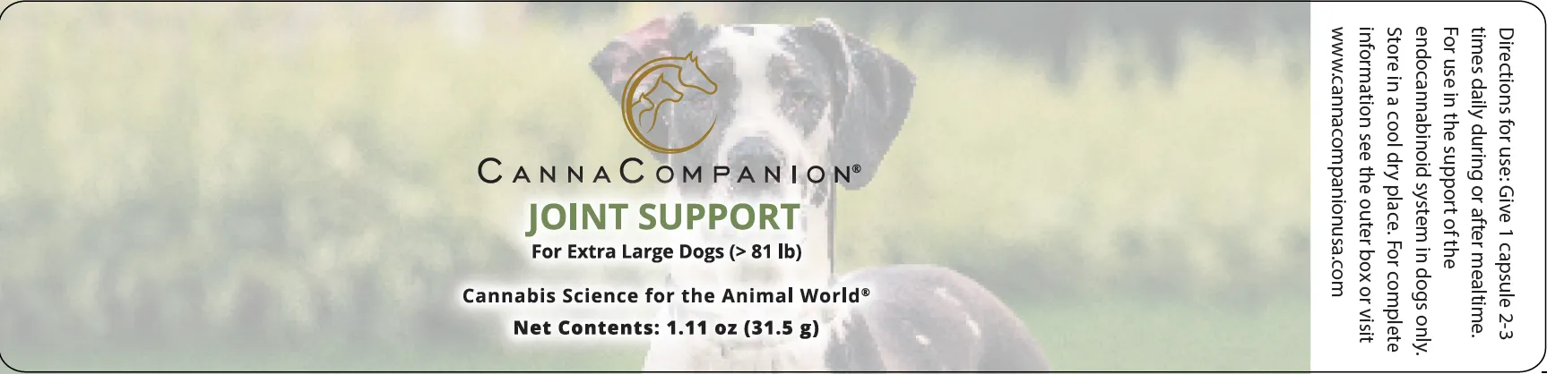 Canna Companion™ Hemp Supplement for Extra Large Dogs - Regular Strength Joint