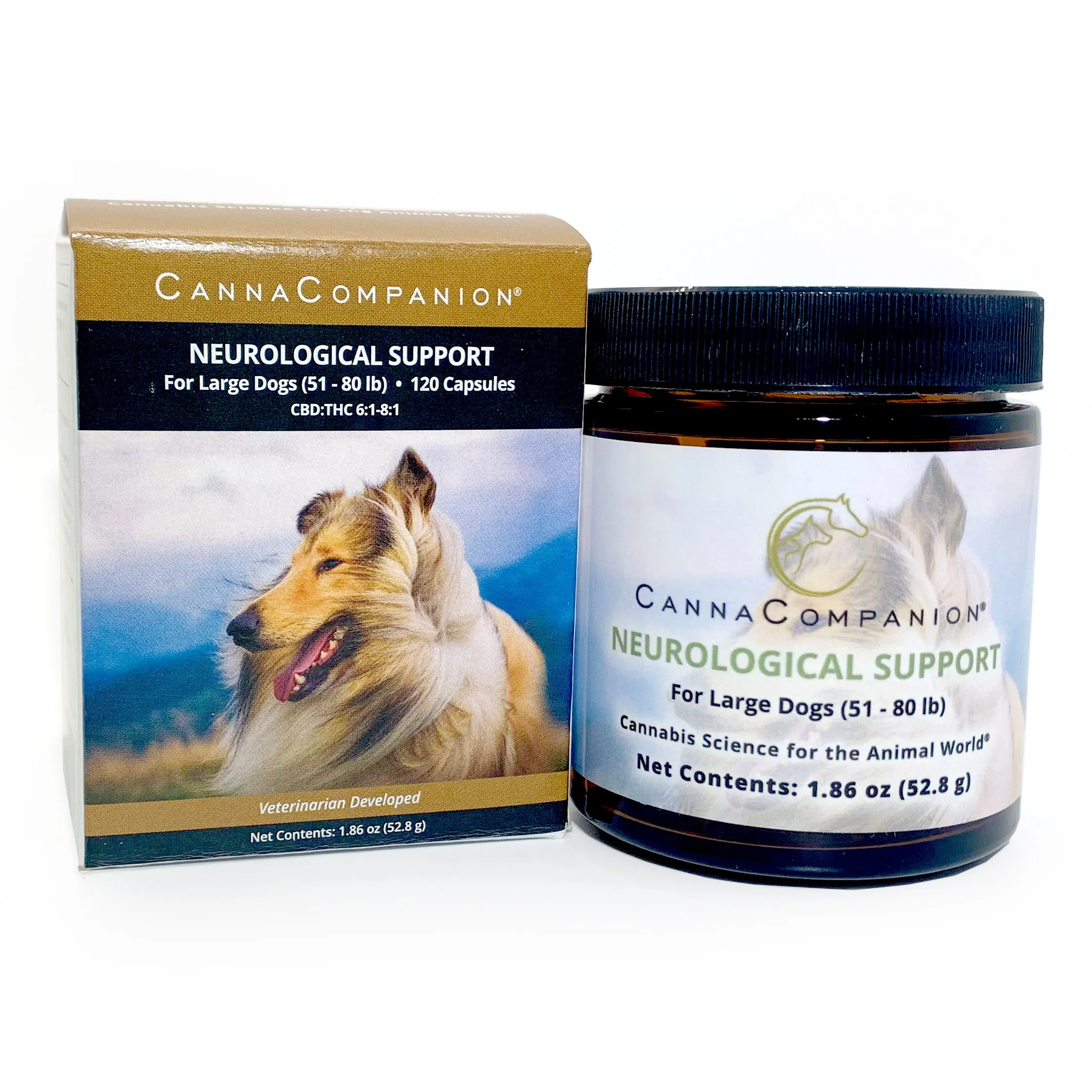 Canna Companion™ Hemp Supplement for Large Dogs 60ct - Extra Strength with NEUROLOGICAL SUPPORT