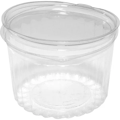 Capri Show Bowl Hinged Container Flat Lid 32oz