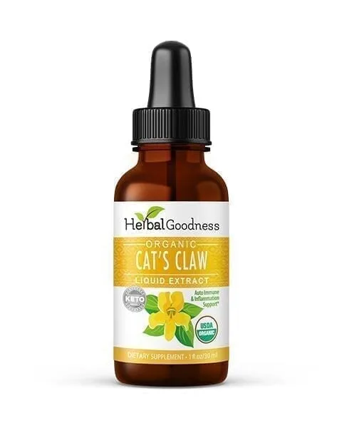 Cat's Claw Extract - Organic Liquid - Joint and Bone Support - Herbal Goodness