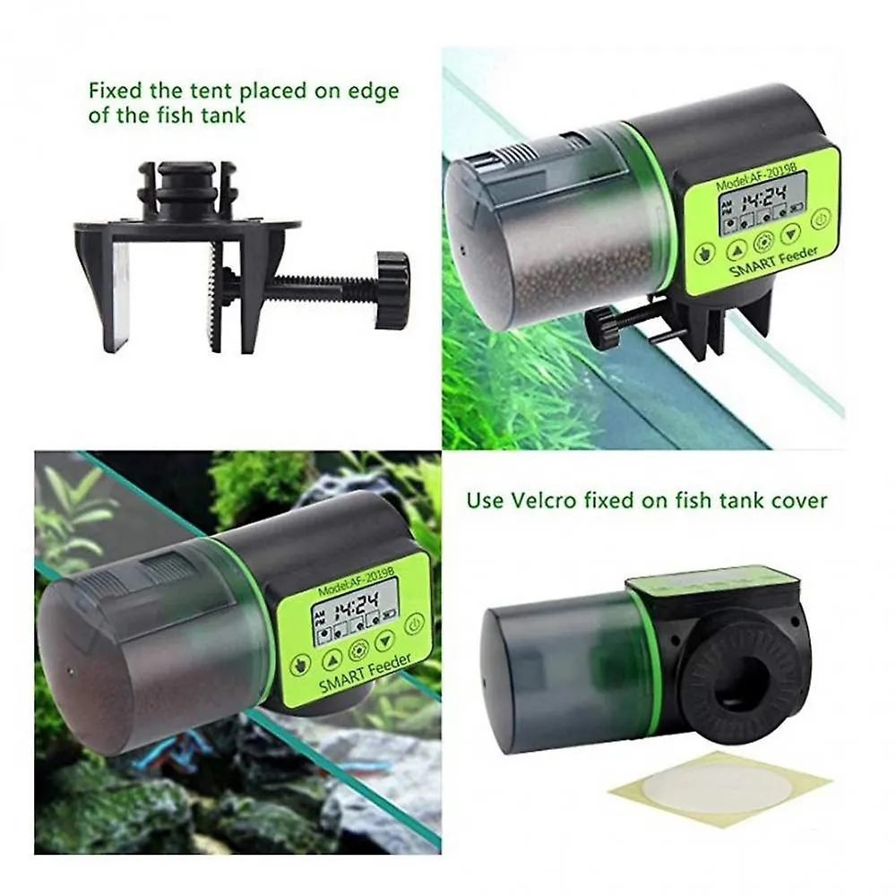 Cool Automatic Fish Feeder Digital Fish Tank Aquarium Electrical Plastic Timer Feeder Food Feeding Dispenser Tool Fish Feeder