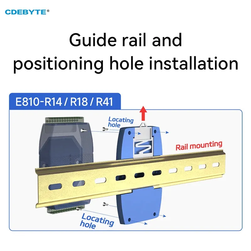 EBYTE E810-R18 Photoelectric Isolation Industrial DC9-40V 8-way Cache RS485 Hubs ESD Protection Power and Signal Isolation