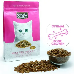 FREE TREATS: Kit Cat Mini Fish Medley Cuisine Dry Cat Food