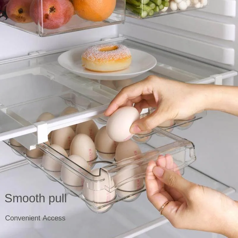 Fridge Organizer Under Shelf Drawer Box