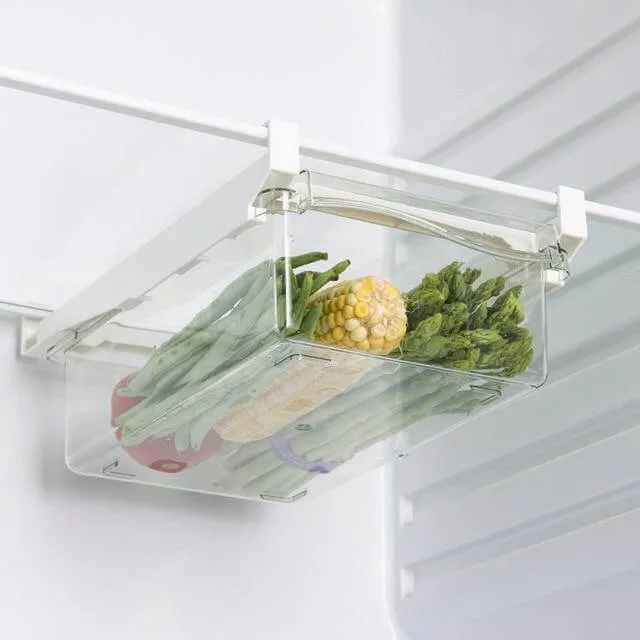 Fridge Organizer Under Shelf Drawer Box