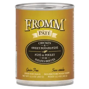 Fromm Chicken & Sweet Potato Pate Grain-Free Canned Dog Food 12.2oz