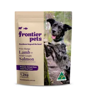 Frontier Pets Freeze Dried Raw Dog Food (Free-Range Lamb   Wild-Caught Salmon)