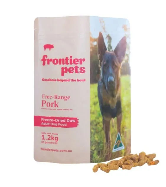 Frontier Pets Freeze Dried Raw Dog Food (Free-Range Pork)