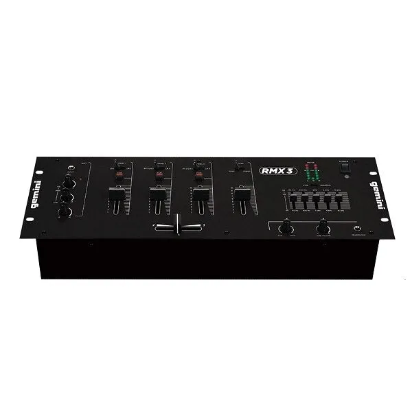 Gemini RMX3 Professional 3-Channel 19-inch DJ Mixer