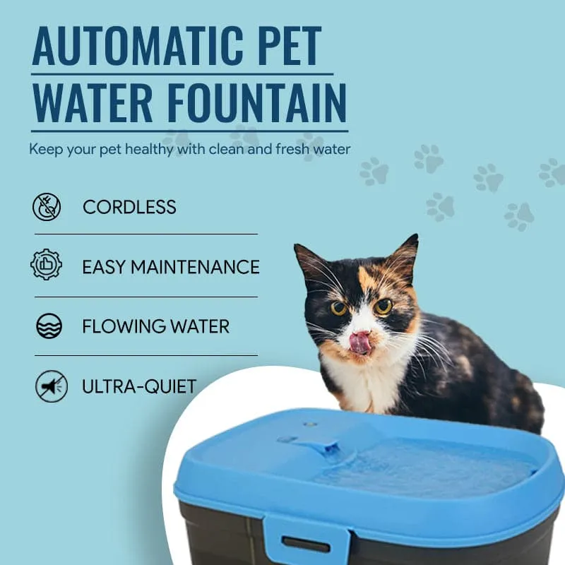 Goofy Tails 6 Litre Cat H2O Micro USB Powered Water Fountain (Blue/Grey)