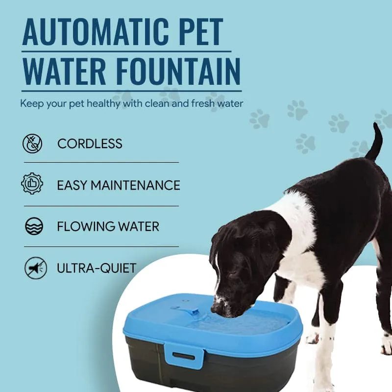 Goofy Tails 6 Litre Dog H2O Micro USB Powered Water Fountain (Blue/Grey)