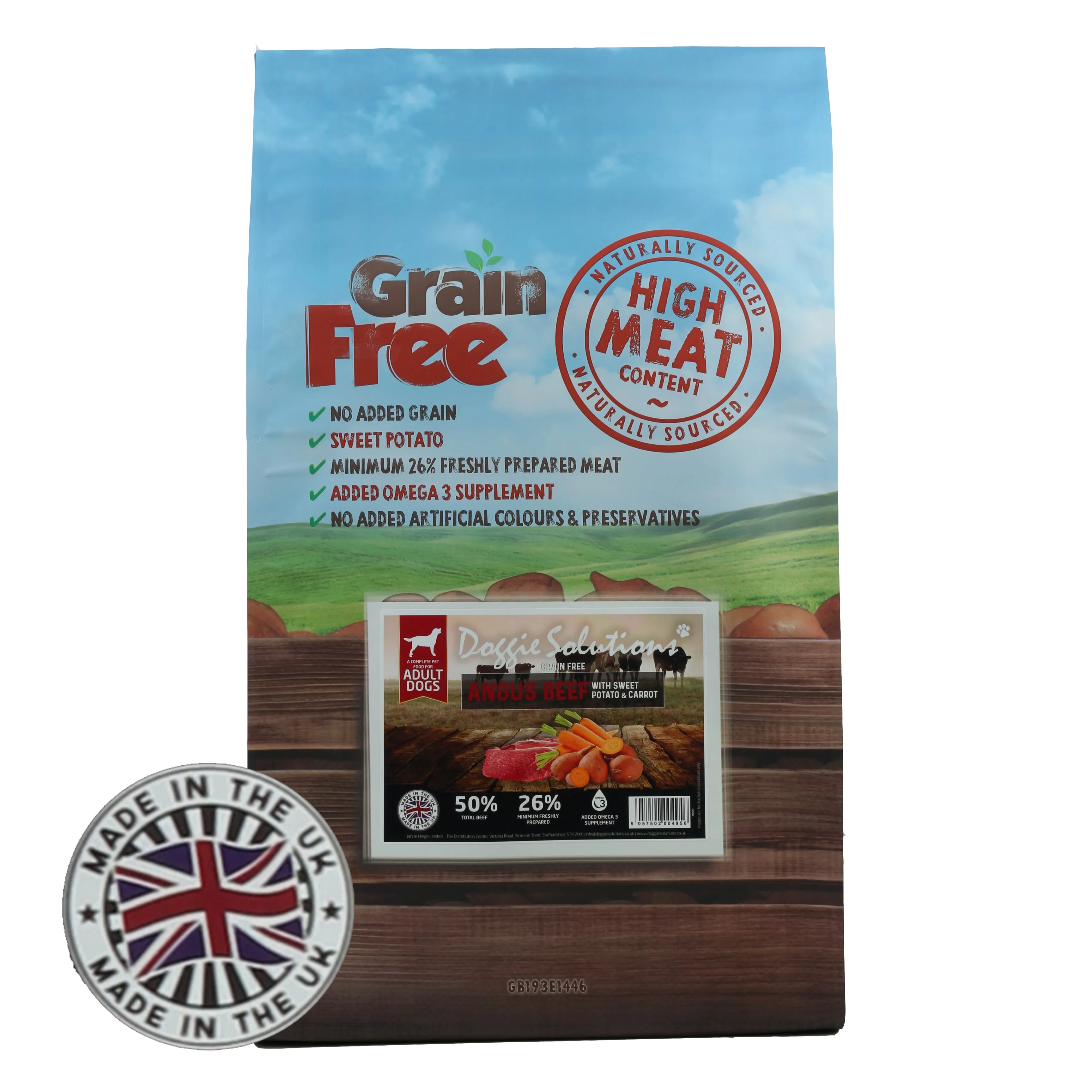 Grain Free Dog Food - Angus Beef with Sweet Potato & Carrot