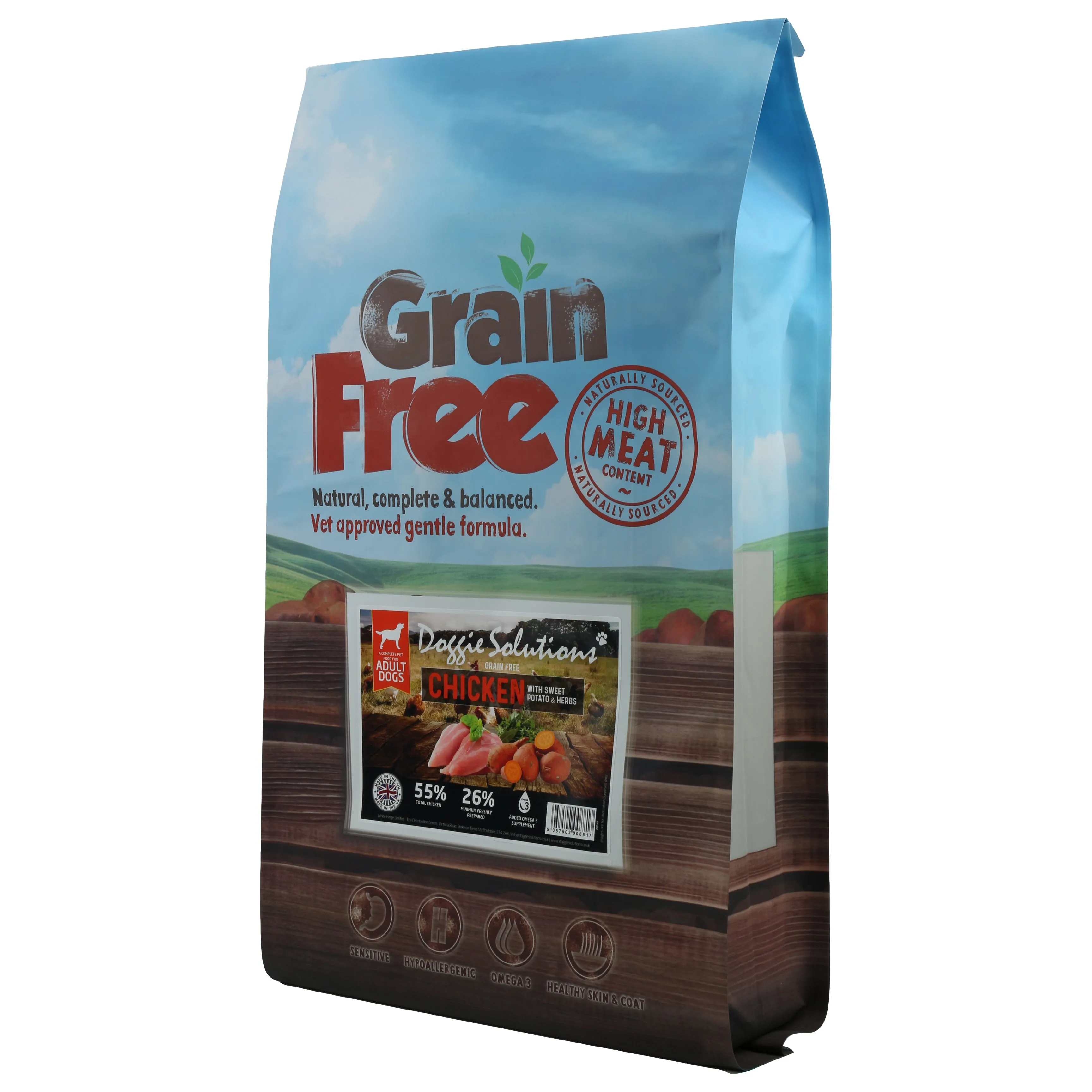 Grain Free Dog Food - Chicken with Sweet Potato & Herbs