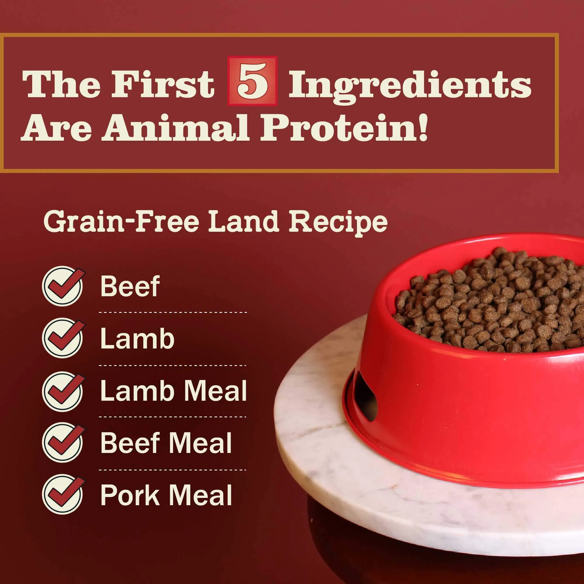 Grain-Free Land Recipe Dog Food