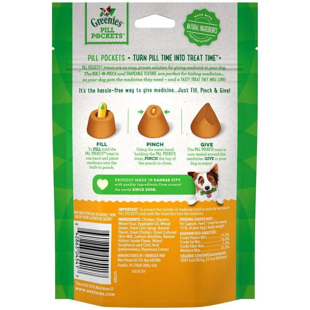 Greenies Canine Pill Pockets - Peanut Butter Formula For Capsules