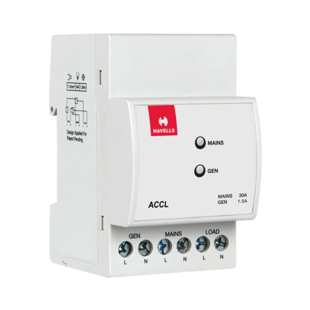 Havells 3 Module SPN ACCL  (Automatic Source Changeover with Current Limiter)