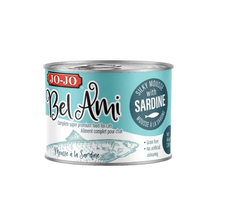 JOJO PRO BEL AMI Sardine mousse Cat food 200g x 12