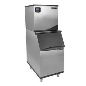 Maxx Ice - MIM360NH-B310, Maxx Ice Intelligent Series Modular Ice Machine, 22"W, 361 lbs, Half Dice Ice Cubes, with Storage Bin, 22"W, 310 lbs, in Stainless Steel